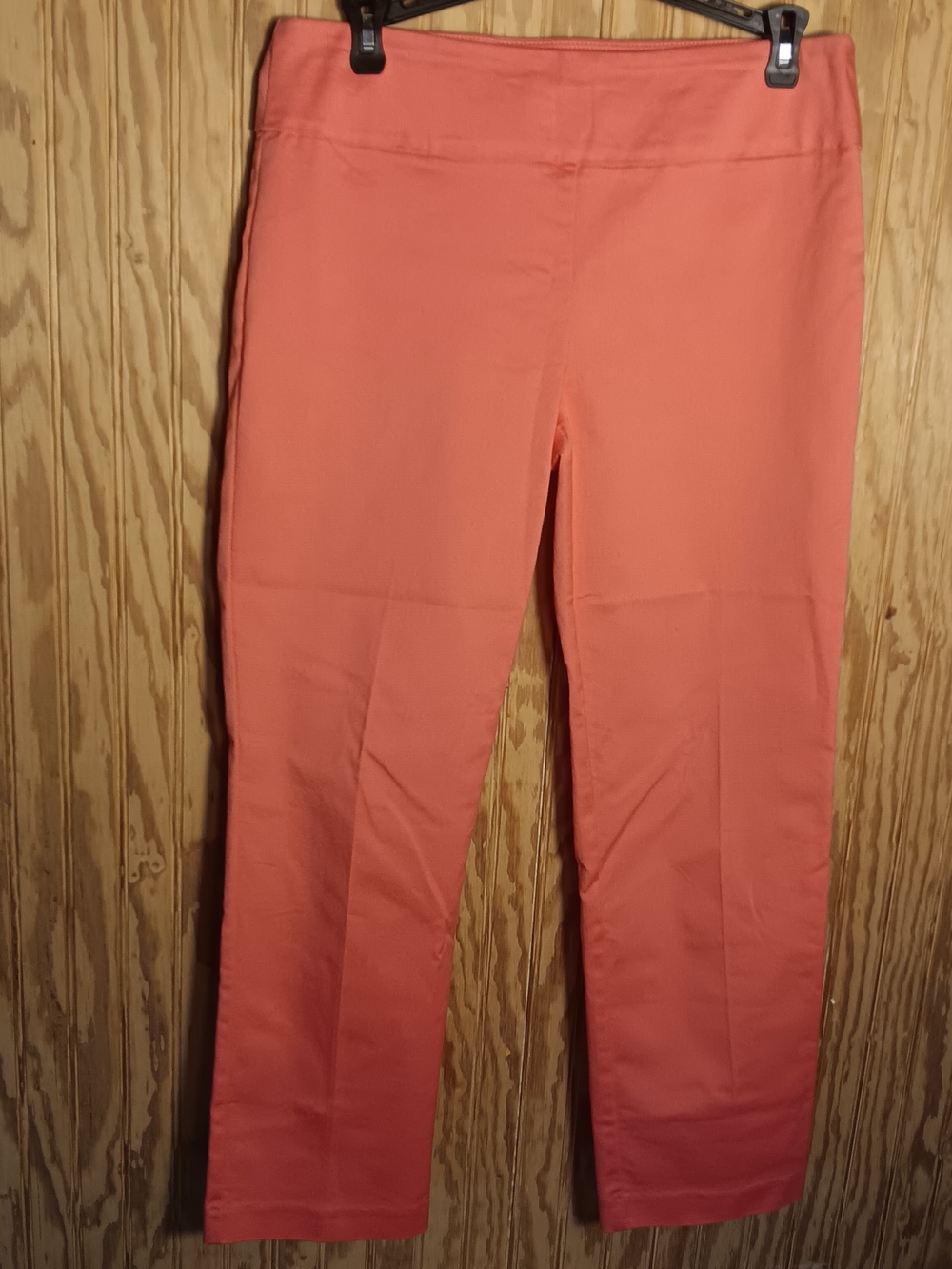 Crown & Ivy Coral Slim Ankle Pants
